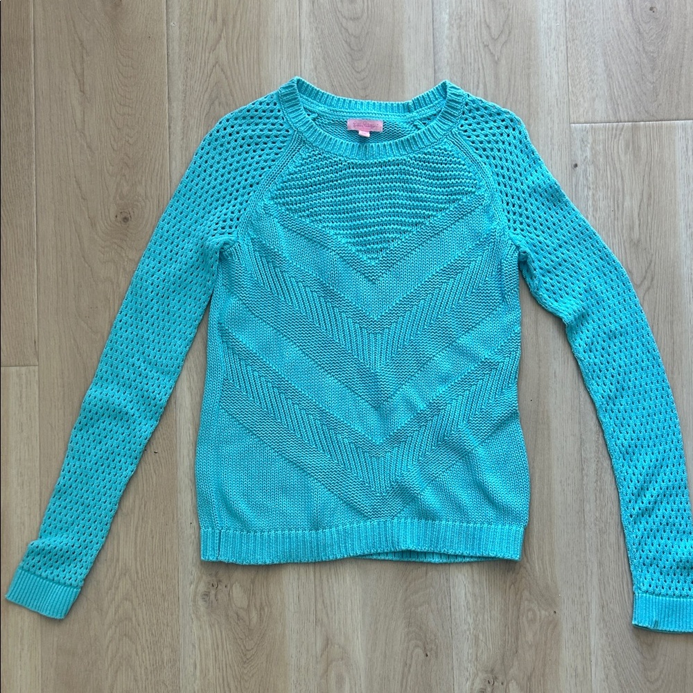 Lilly Pulitzer spring sweater women’s  size m 100%cotton